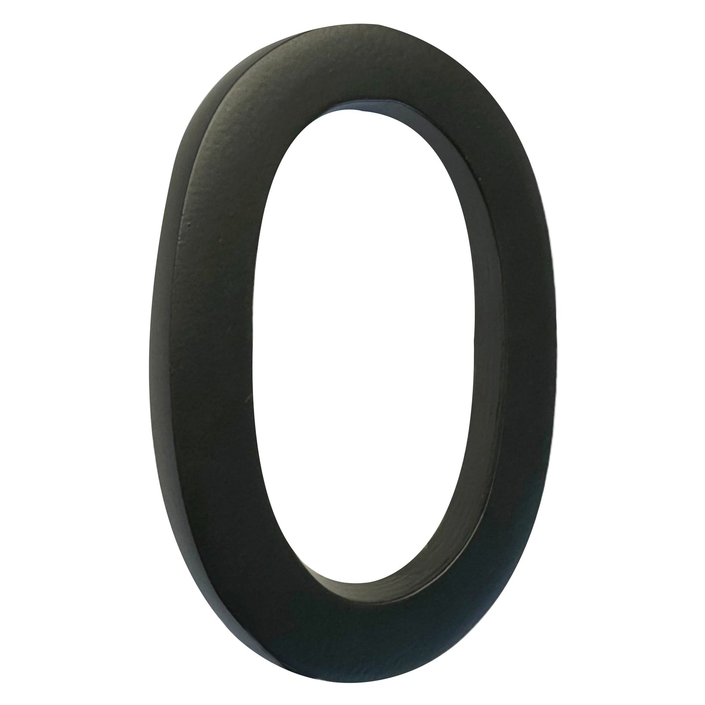 Self Adhesive Aluminum Number 0, 4 inch, Black