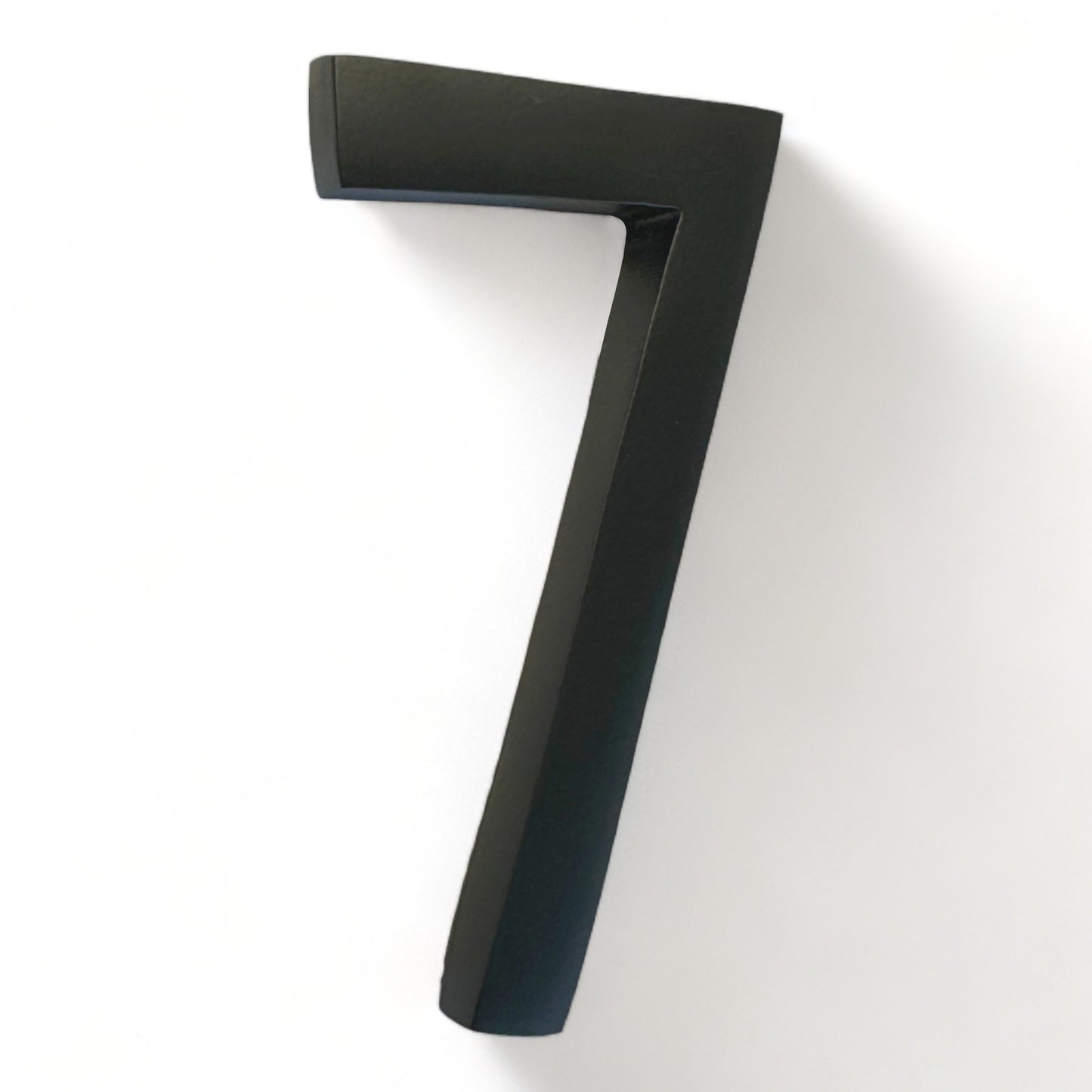 Self Adhesive Aluminum Number 7, 4 inch, Black