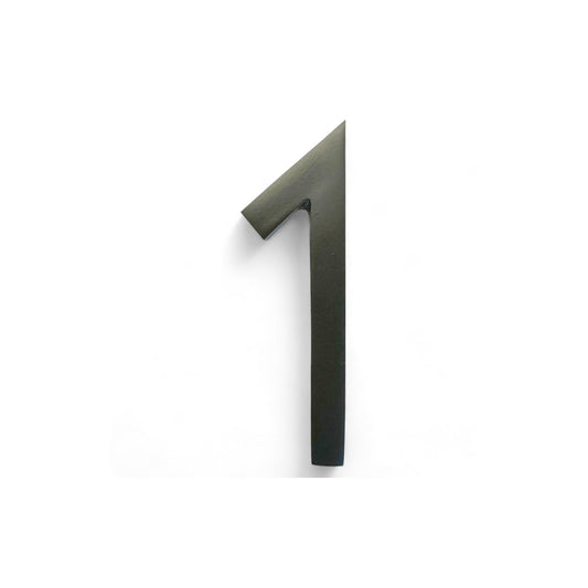 Self Adhesive Aluminum Number 1, 5 inch, Black