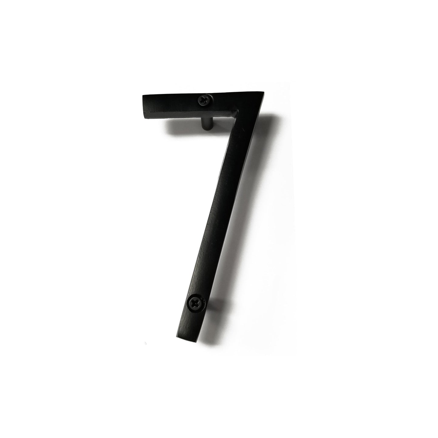 Black Aluminum Number 7, 5 inch