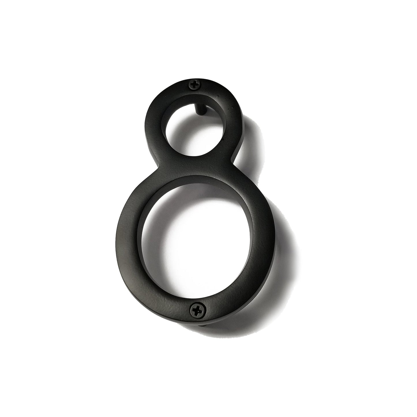 Black Aluminum Number 8, 5 inch