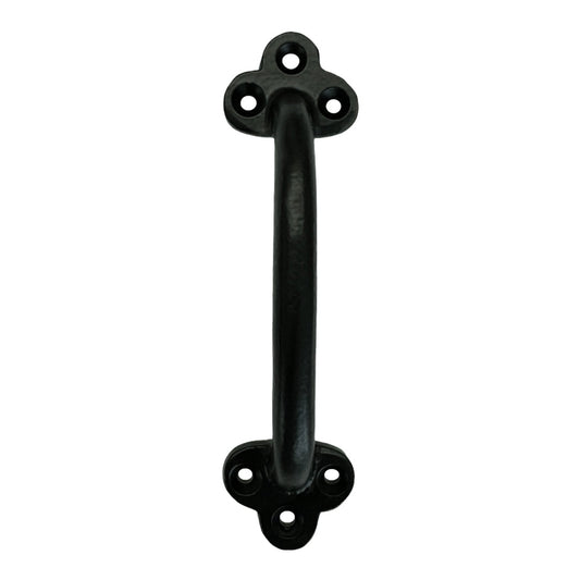 Poignée classique en fonte - Poignée de porte antique, poignées vintage pour armoires de cuisine, meubles, portes - Poignées d'armoire rustiques et poignées de porte intérieures pour la maison, 5 pouces, noir