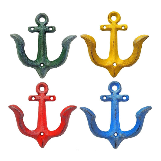 Anchor Hook 4 Assorted Colours