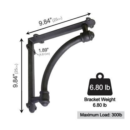 Half-Round Bracket, Black