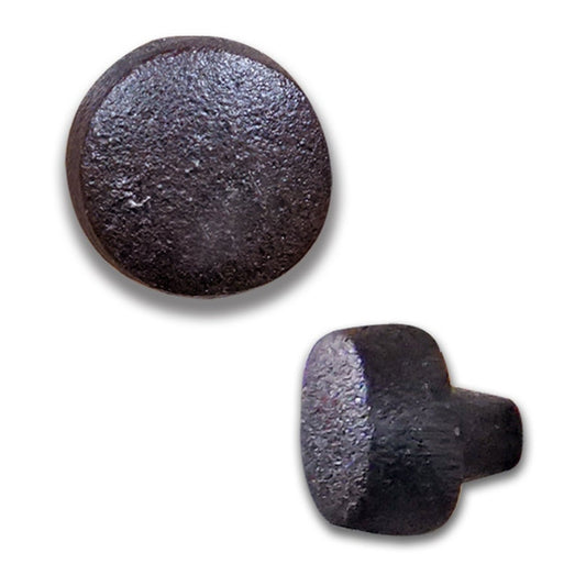 Bouton d'armoire rond en fonte, boutons rustiques pour tiroirs et armoires, noir