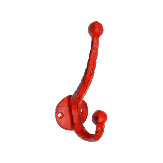 Double Hook Rustic Red