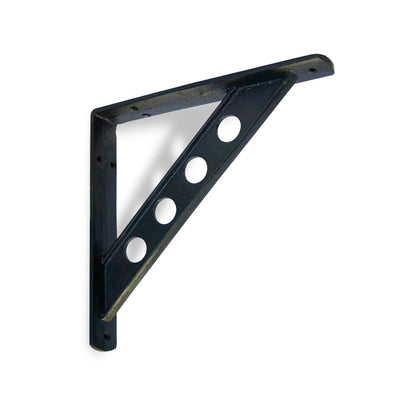 Support d'angle cerclé, noir antique, petit