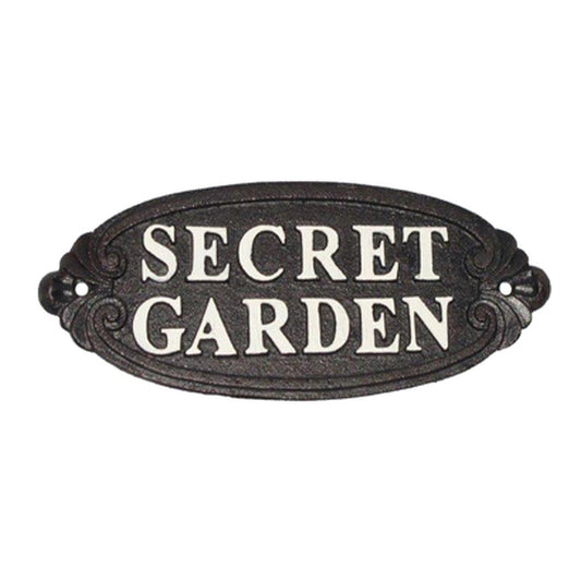 ~jardin secret~ enseigne en fonte