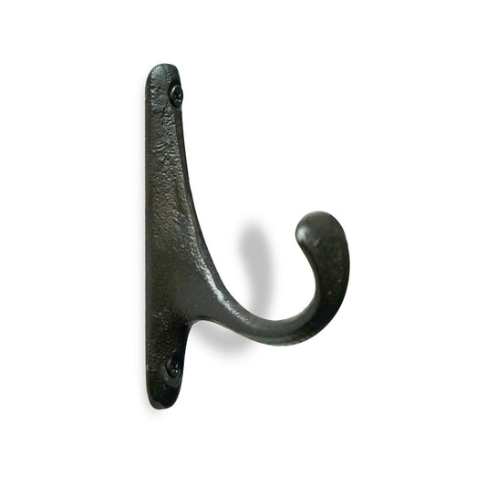 Single Coat Hook, Antique Black