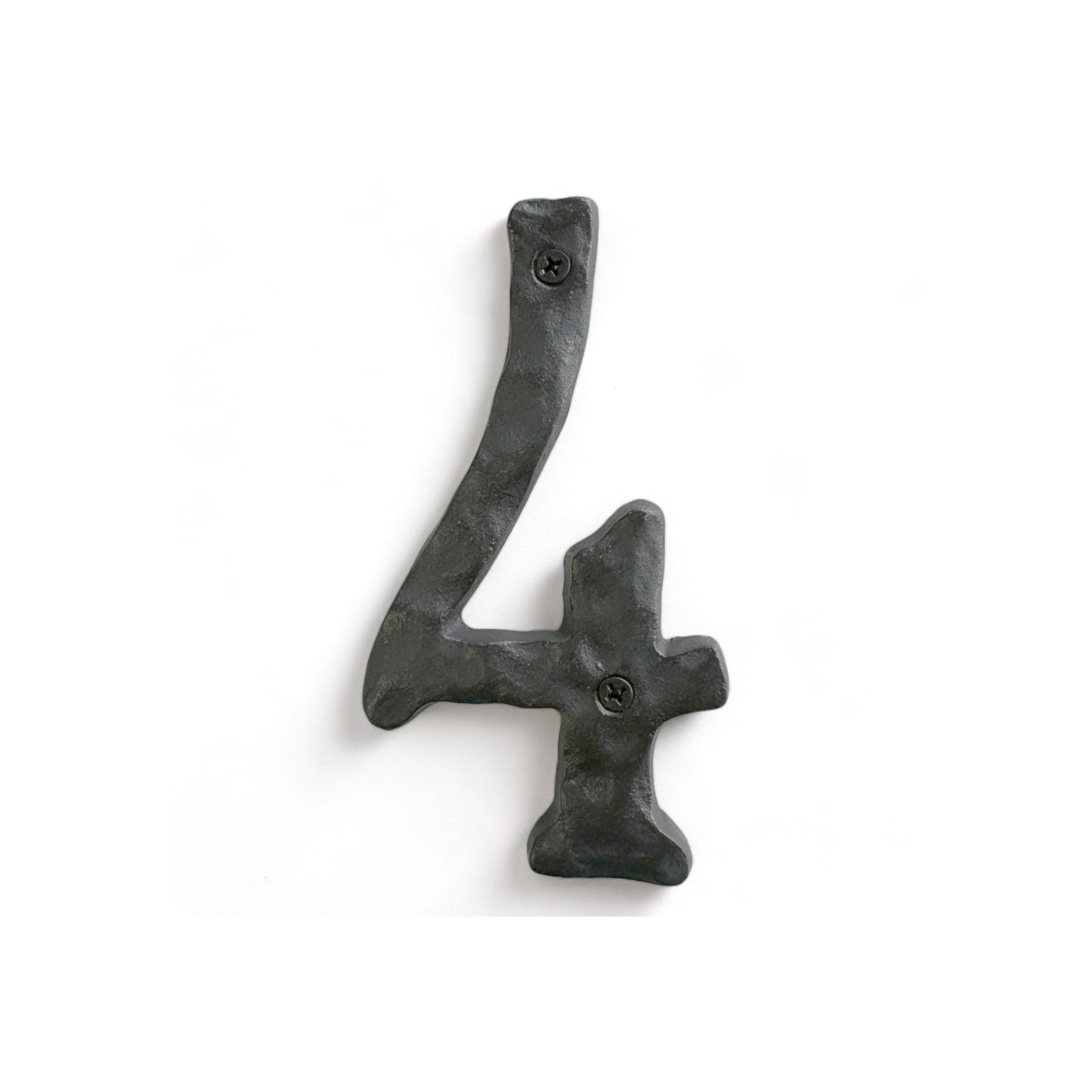 Cast iron number 4, 5.5 in (JS-RUSTICNUMBER-4)