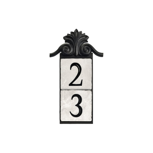 large crest,2-tile, vertical