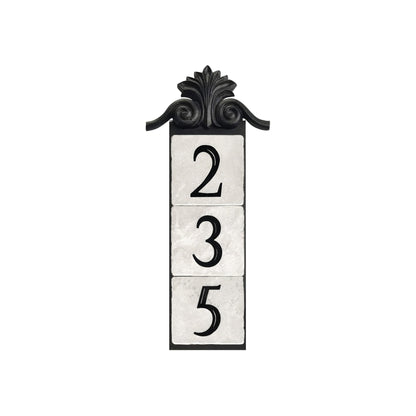 large crest,3-tile, vertical