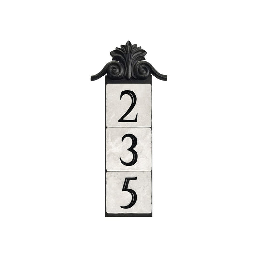large crest,3-tile, vertical