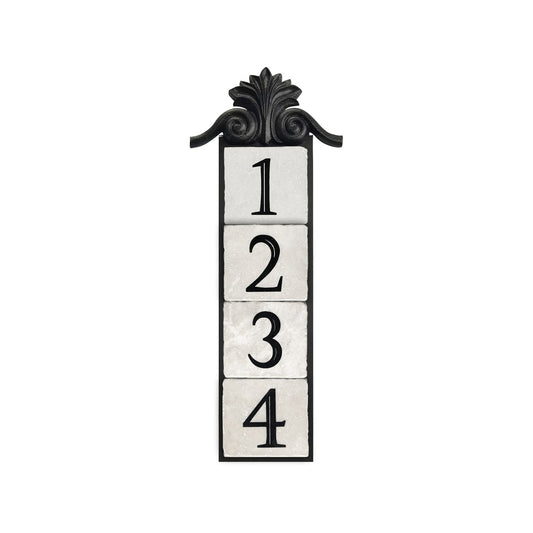 large crest,4-tile, vertical