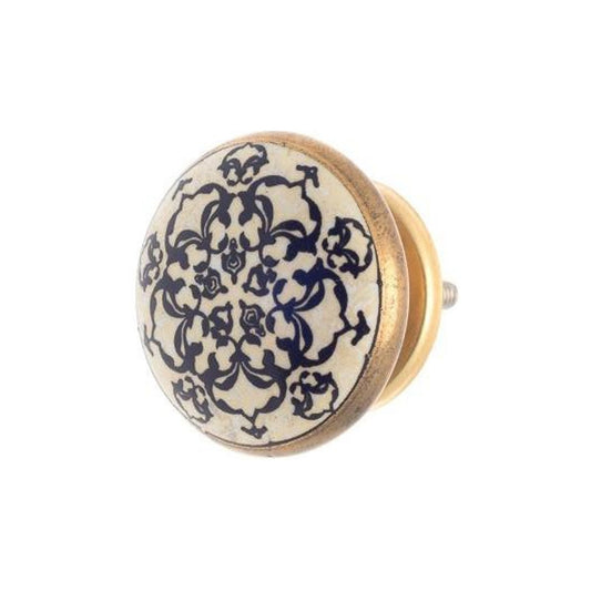 Ceramic Knob, Navy