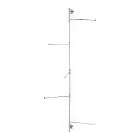 5 Arm Iron Towel Rack Med, Antique White