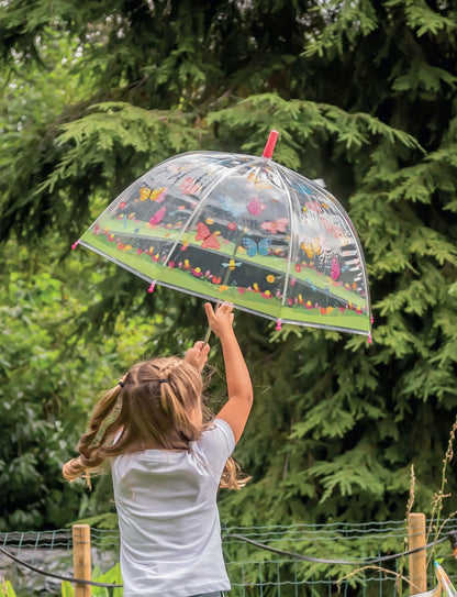 Parapluie Enfants Papillons Transparents
