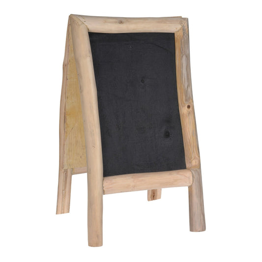 Blackboard Standing Teak Double Sided