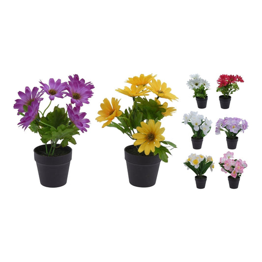 "Plantes d'art en pot, 50 % de réduction" 6 assortis