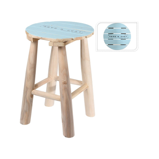 "Tabouret en bois de teck 'Have A Seat', Dia 30X, 25% de réduction"