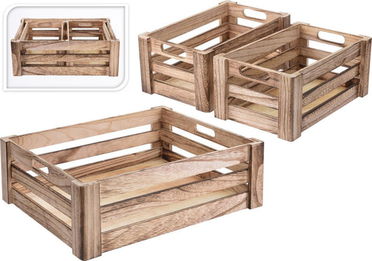 Wood Crate Tray DISC