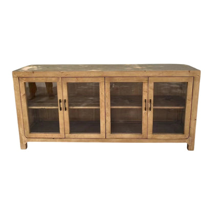 Recycled Pine 4Drs Buffet, Natural (KT-25003)