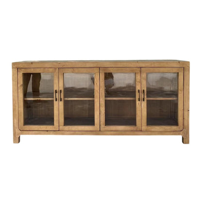 Recycled Pine 4Drs Buffet, Natural (KT-25003)