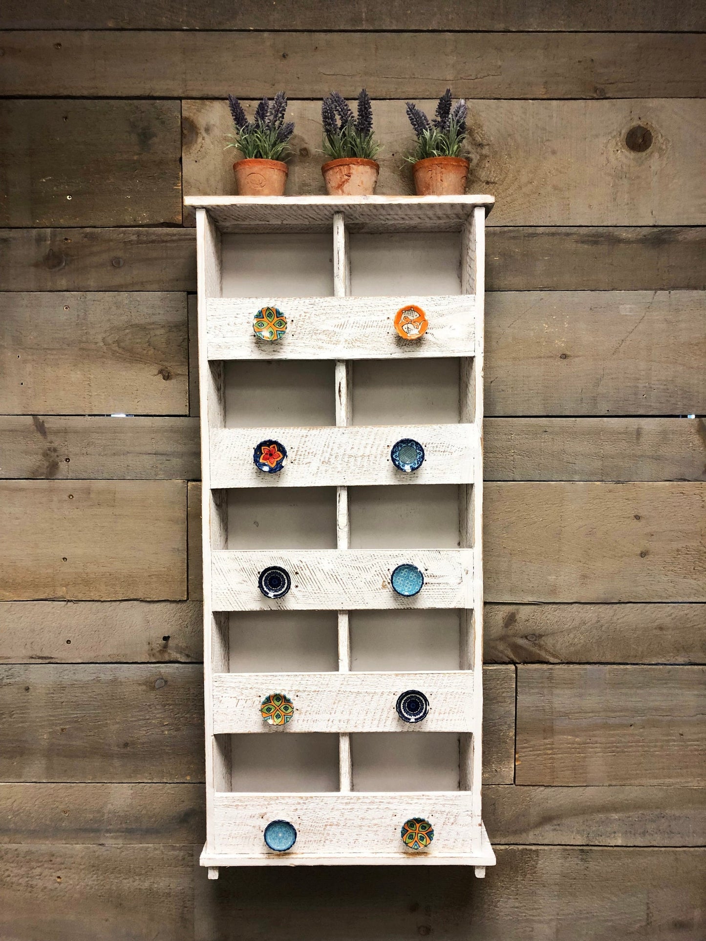 10 Cubby Shelf Wht, Display