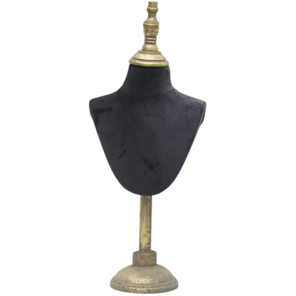 Antique Jewelry Mannequin Stand, Black