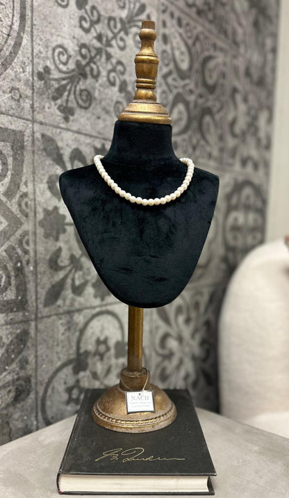 Antique Jewelry Mannequin Stand, Black