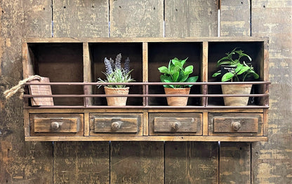 Wall Shelf With Drawers