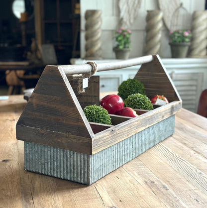 Wooden & Metal Basket