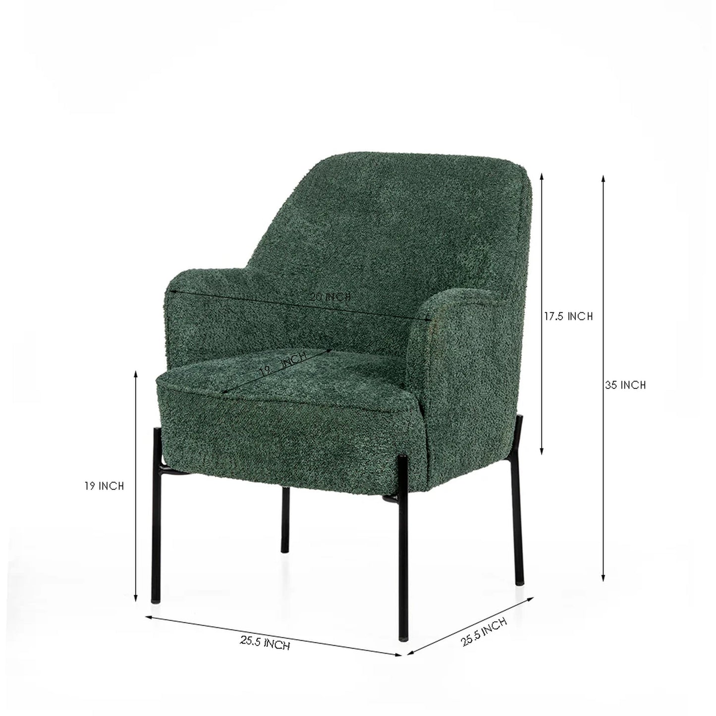 Magnolia Majesty Armchair, Green