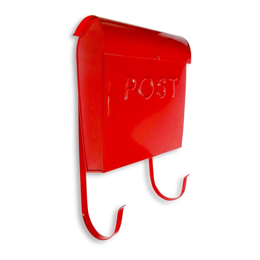 Euro Mailbox Red  With POST