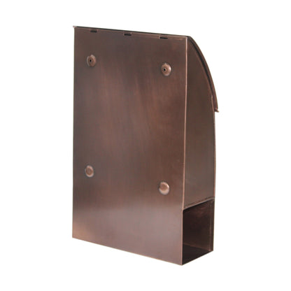 Milano Pointed Mailbox, Antique Copper