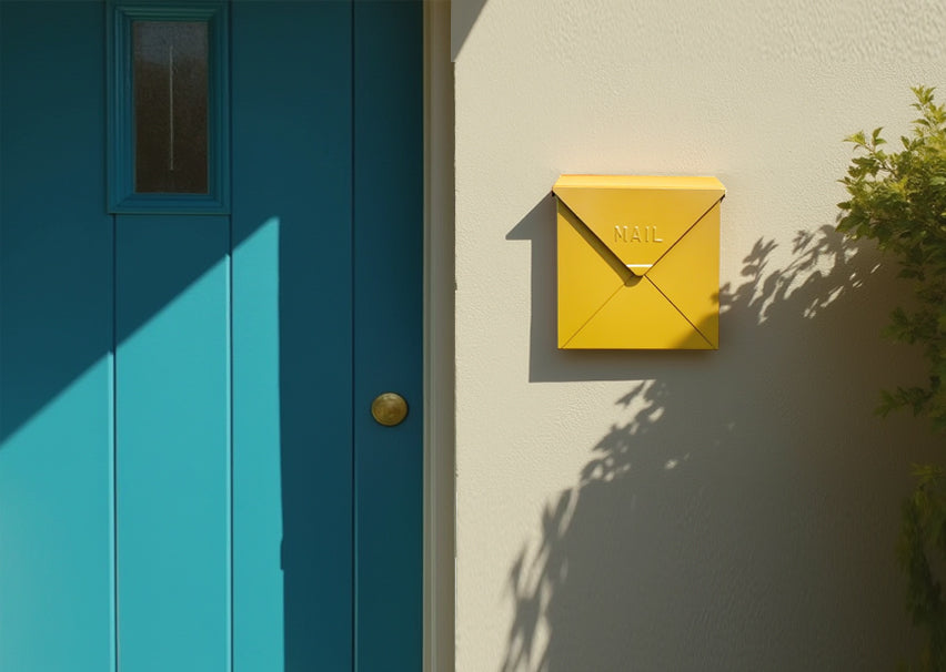 Chicago Letter Mailbox, Yellow