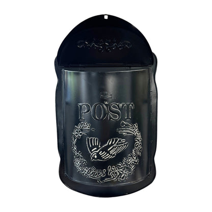 Antique Mailbox, Black and White Wash