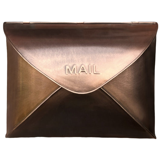 Envelope Mailbox, Antique Copper