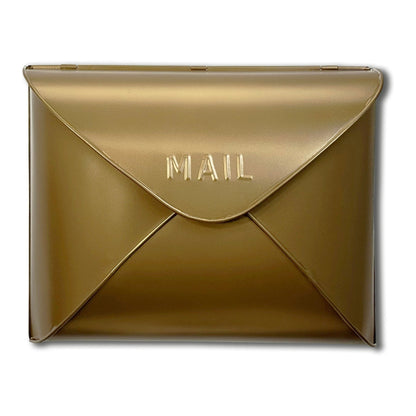 Boîte aux Lettres Enveloppe en Laiton Antique