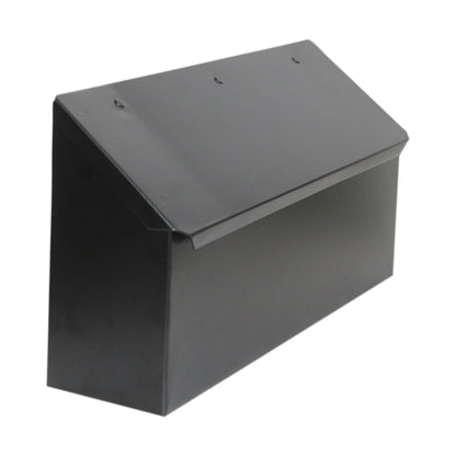 Long Metal Mailbox, Black