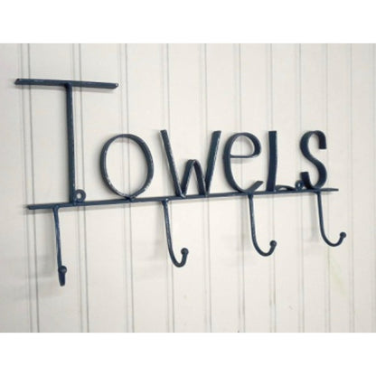 Towels Metal 4 Hooks Rack