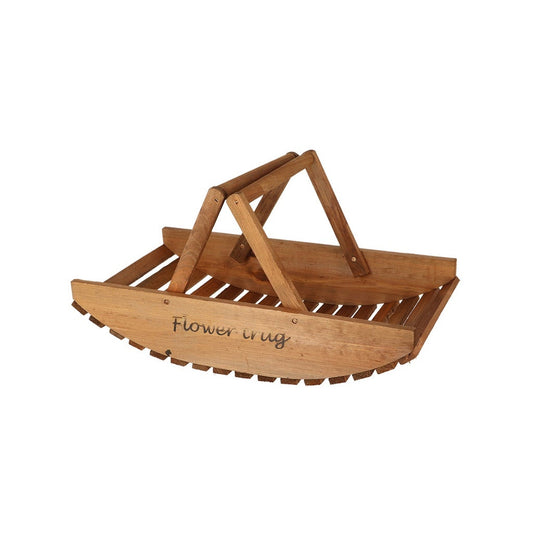Truche à fleurs en bois