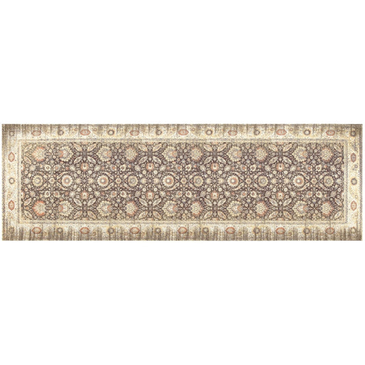 "Tapis tissé, tapis de passage 2x7, gris chaud, 10 % de réduction"