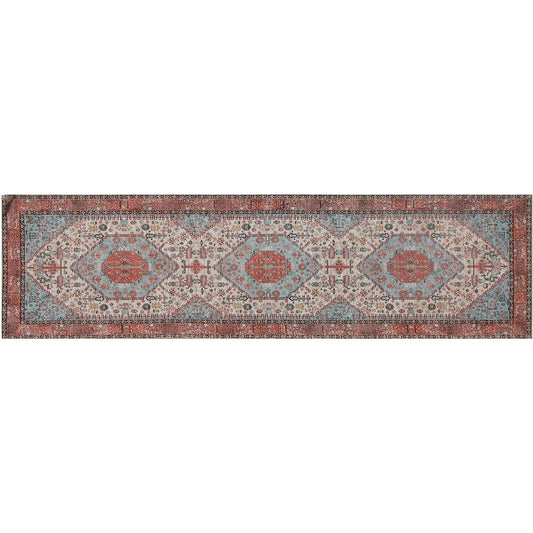 Heriz Woven Carpet, 2x7 feet, Multi