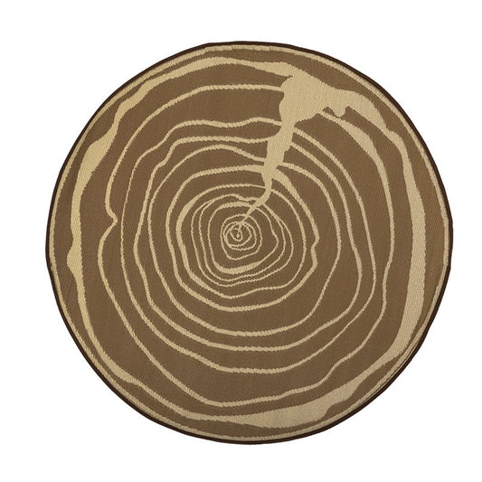 Tapis d'extérieur en bois rond