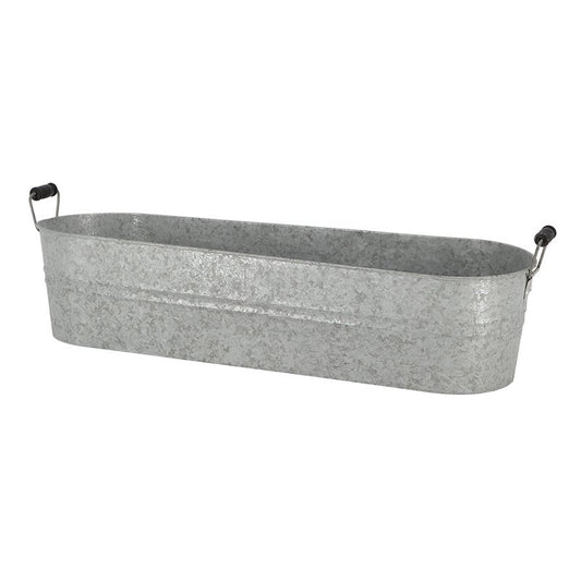 Old Zinc Long Oval Planter