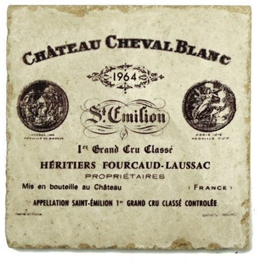 CHEVAL BLANC Coffret/4 sous-verres