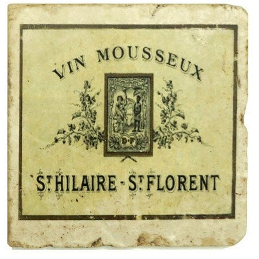 VIN MOUSSEUX Set/4 sous-verres