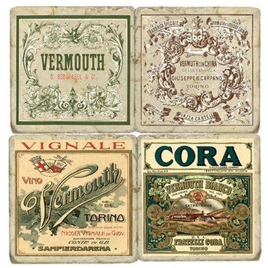 Série Vermouth Ensemble/4 sous-verres