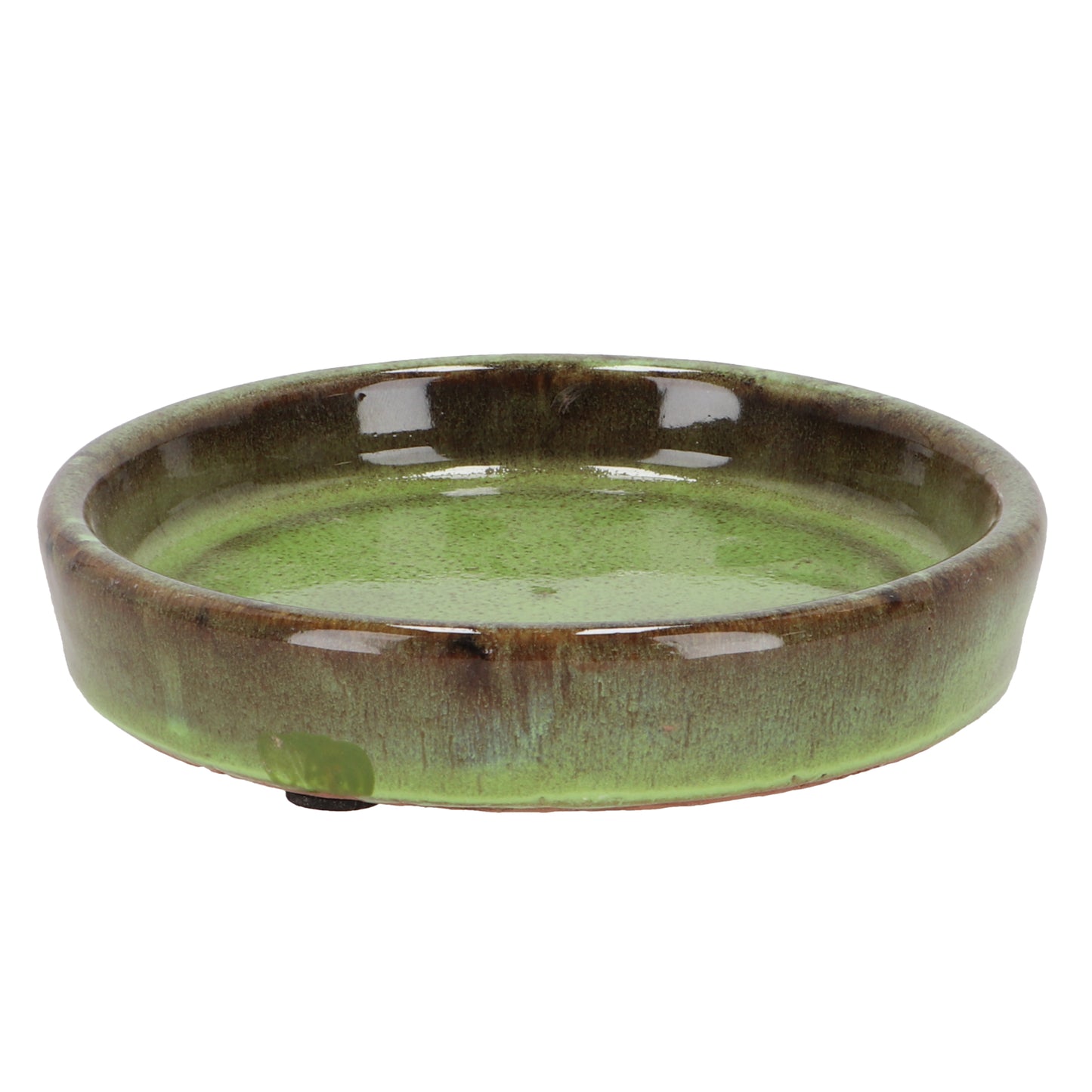 Saucer Glazed Green 15CM